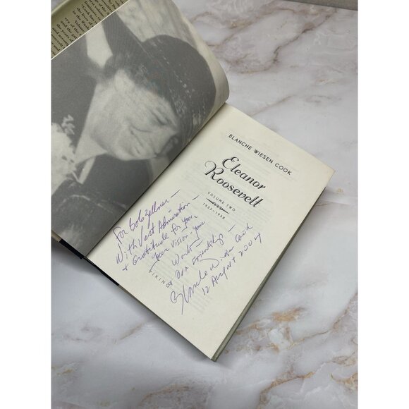 SIGNED Blanche Cook ELEANOR ROOSEVELT Vol 2 W/ MESSAGE Civil Rights Activist - Picture 2 of 16